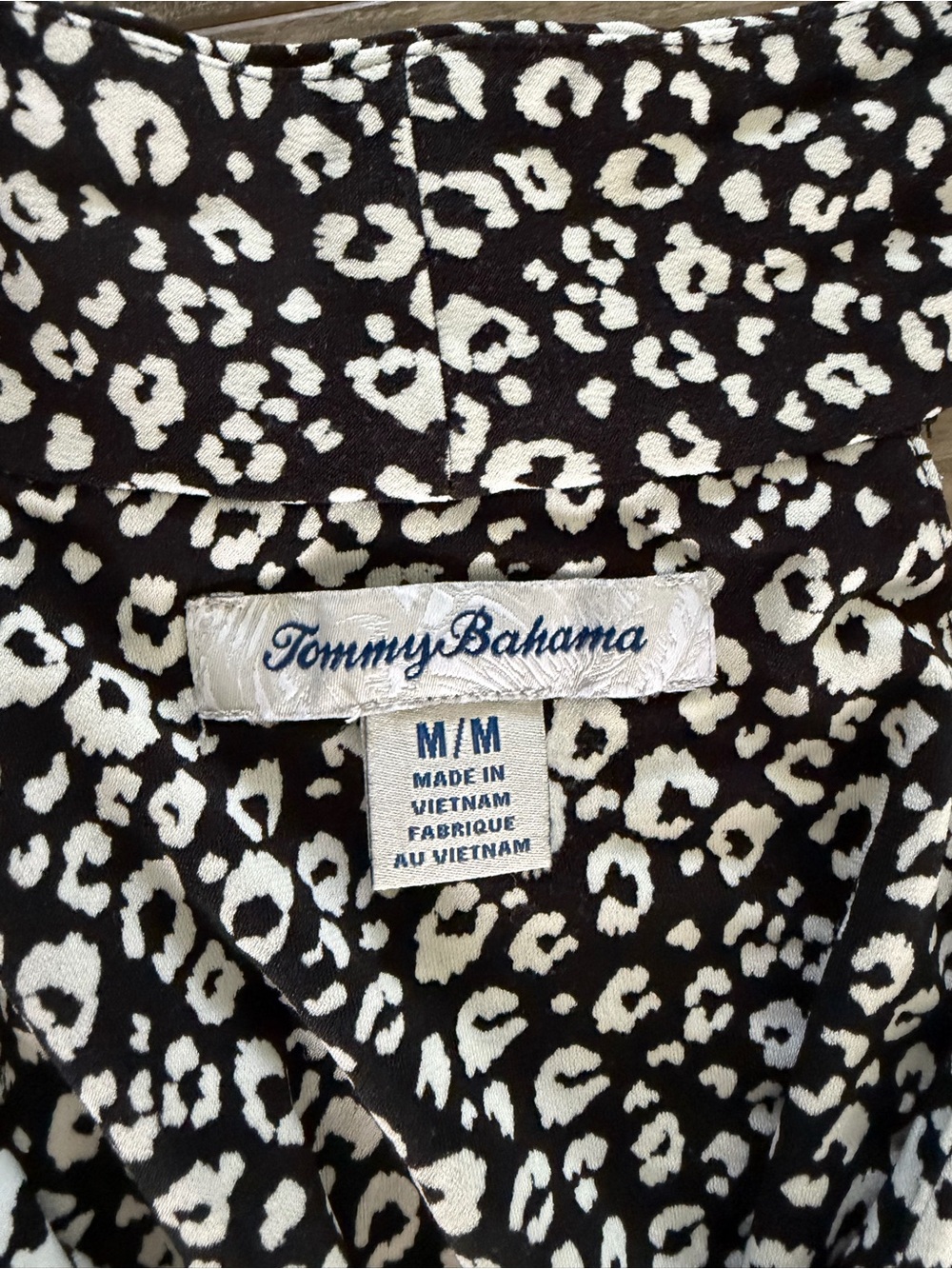 Tommy Bahama Black and White Leopard Halter - Picture 3 of 3